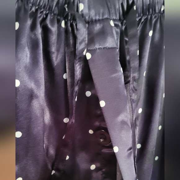 Lonxu Silk Satin Pajamas Long Sleeve Two-Piece Sleep Pajama Set - Picture 4 of 13